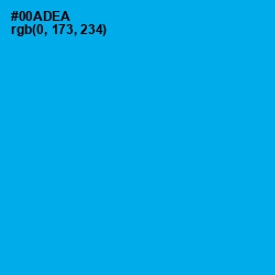 #00ADEA - Cerulean Color Image