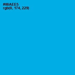 #00AEE5 - Cerulean Color Image