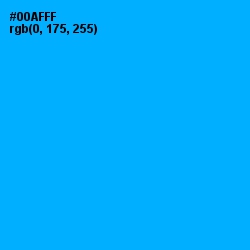#00AFFF - Dodger Blue Color Image