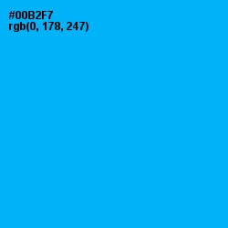 #00B2F7 - Cerulean Color Image