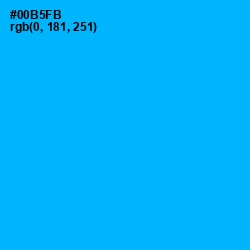 #00B5FB - Cerulean Color Image