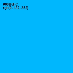 #00B6FC - Cerulean Color Image