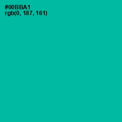 #00BBA1 - Persian Green Color Image