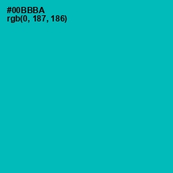 #00BBBA - Bondi Blue Color Image