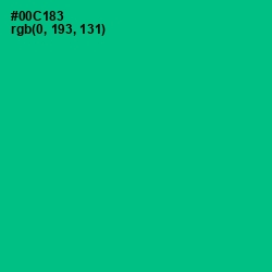 #00C183 - Caribbean Green Color Image