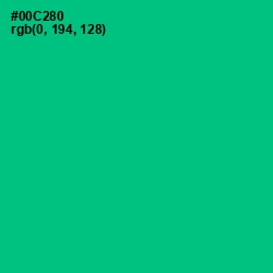 #00C280 - Caribbean Green Color Image