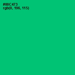 #00C473 - Malachite Color Image