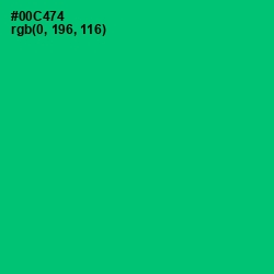 #00C474 - Malachite Color Image