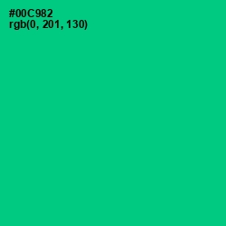 #00C982 - Caribbean Green Color Image