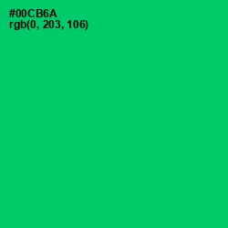 #00CB6A - Malachite Color Image