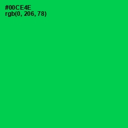 #00CE4E - Malachite Color Image