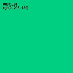 #00CE81 - Caribbean Green Color Image