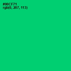 #00CF71 - Malachite Color Image