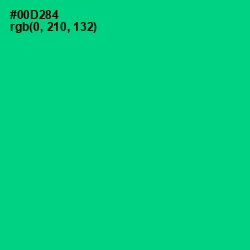 #00D284 - Caribbean Green Color Image