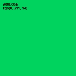 #00D35E - Malachite Color Image