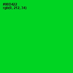 #00D422 - Green Color Image