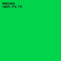 #00D44A - Malachite Color Image