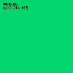 #00D66B - Malachite Color Image