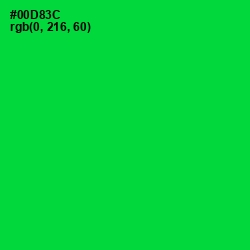 #00D83C - Green Color Image