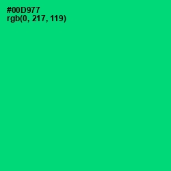 #00D977 - Spring Green Color Image