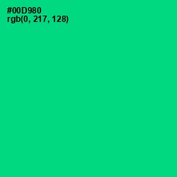 #00D980 - Caribbean Green Color Image