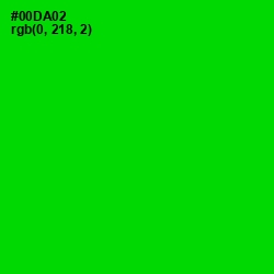 #00DA02 - Green Color Image