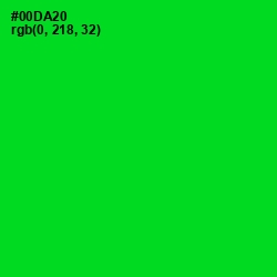 #00DA20 - Green Color Image