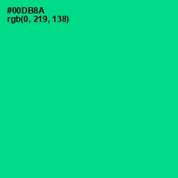 #00DB8A - Caribbean Green Color Image