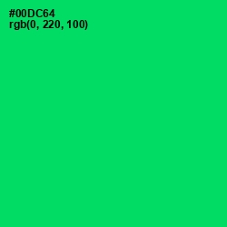 #00DC64 - Malachite Color Image