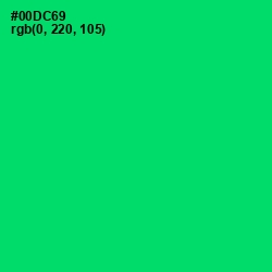#00DC69 - Malachite Color Image