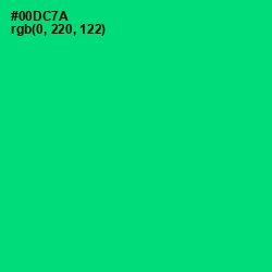 #00DC7A - Spring Green Color Image