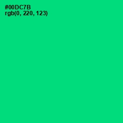 #00DC7B - Spring Green Color Image