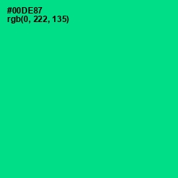 #00DE87 - Caribbean Green Color Image