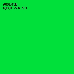 #00E03B - Green Color Image