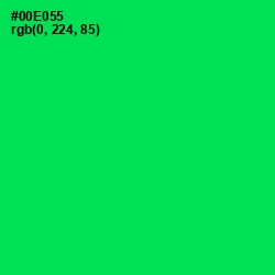 #00E055 - Malachite Color Image