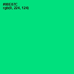 #00E07C - Spring Green Color Image