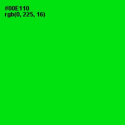 #00E110 - Green Color Image