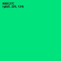 #00E27C - Spring Green Color Image