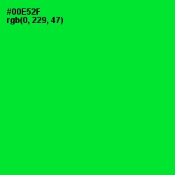#00E52F - Green Color Image