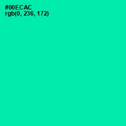 #00ECAC - Caribbean Green Color Image