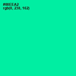 #00EEA2 - Caribbean Green Color Image