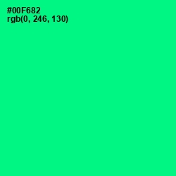 #00F682 - Caribbean Green Color Image