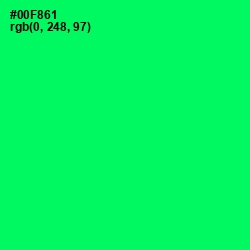 #00F861 - Spring Green Color Image