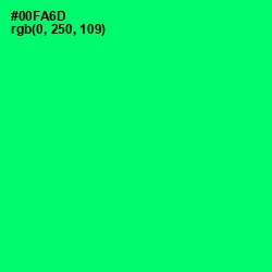 #00FA6D - Spring Green Color Image