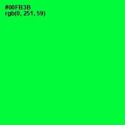 #00FB3B - Green Color Image