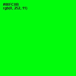 #00FC0B - Green Color Image