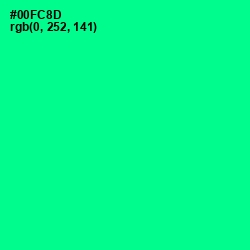 #00FC8D - Caribbean Green Color Image