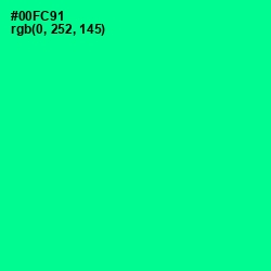 #00FC91 - Caribbean Green Color Image