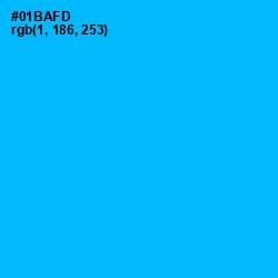 #01BAFD - Cerulean Color Image