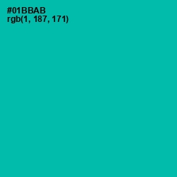 #01BBAB - Persian Green Color Image